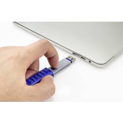 Renkforce zámek portu USB RF-4714586 sada 6 ks stříbrná, modrá vč. 1 klíče RF-4714586