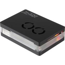 Joy-it RB-CaseP4+03 SBC skříň Vhodné pro (vývojové sady): Raspberry Pi® včetně aktivního chladiče, včetně magnetického uzávěru transparentní