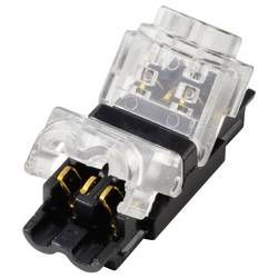 TRU COMPONENTS TC-14376156, svorka pro rychlé připojení, 0.35-0.5 mm², kontakty 2, průhledná , černá, 12 ks