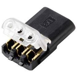 TRU COMPONENTS TC-14376136, Rychloupínací spona, 0.35-0.75 mm², kontakty 3, černá, 30 ks
