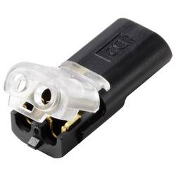 TRU COMPONENTS TC-14376140, Rychloupínací spona, 0.35-0.75 mm², kontakty 2, černá, 30 ks