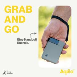 Aqiila Powerbird B5M powerbanka Li-Pol, 5000 mAh, USB-A, USB-C®, mechově zelená