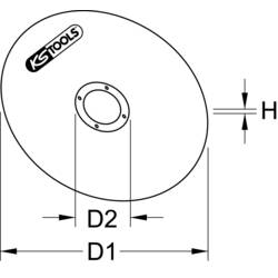 KS Tools 337.2005 3372005 Řezný kotouč 50 mm 25 ks Nerezová ocel