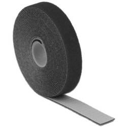Delock 18715 pásek se suchým zipem ke spojování háčková a flaušová část (d x š) 5 m x 20 mm černá 1 ks