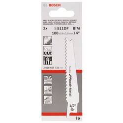Bosch Accessories 2608657722 Pilový plátek do pily ocasky S 511 DF - Flexible for Wood and Metal Délka řezacího listu 100 mm 2 ks