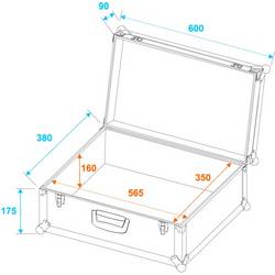 Roadinger Universal Case alu 30126201 case (kufr) (d x š x v) 270 x 600 x 390 mm