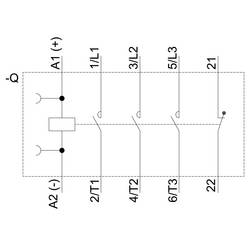Siemens 3RT2015-1BB42 stykač 3 spínací kontakty 3 kW 24 V/DC 7 A s pomocným kontaktem 1 ks