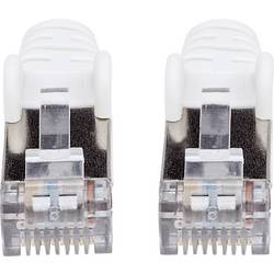 Intellinet 741392 RJ45 síťové kabely, propojovací kabely CAT 6a (surový kabel CAT 7) S/FTP 3.00 m bílá bez halogenů 1 ks