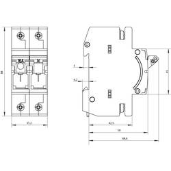 Siemens 5SG76210KK16 výkonový odpínač pojistky Velikost pojistky = D01 16 A 400 V 1 ks