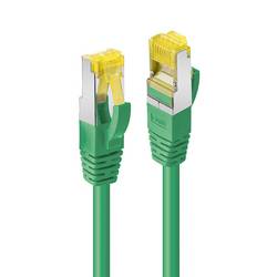 LINDY 47649 RJ45 USB kabel CAT 6A S/FTP 3.00 m zelená s ochranou, kompletní stínění, stíněný, stínění pletivem, fóliové stínění, kroucené páry , pozlacené
