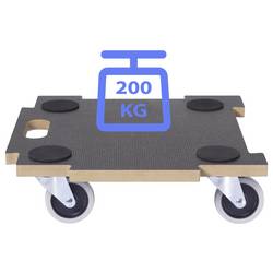 TOOLCRAFT TO-10748217 Erweiterbare plošina s kolečky , materiál MDF, max. 200 kg, 390 mm x 390 mm x 110 mm