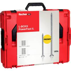 Fischer 558739 L-BOXX 102 Power-Fast II šrouby do dřevotřísky T profil ocel galvanizováno zinkem 1801 díly
