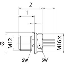 binder Binder 76 4331 0011 00005-0200 mini kulatý konektor, 1 ks
