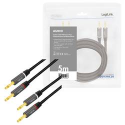 LogiLink CA1211 audio kabel 5.0 m černá stíněný, barevně rozlišený