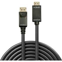 LINDY DisplayPort / HDMI kabelový adaptér Konektor DisplayPort, Zástrčka HDMI-A 2.00 m černá 36922 Kabel DisplayPort