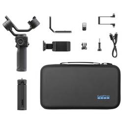 GoPro Fluid Pro AI Gimbal gimbal elektrický černá zabudovaná baterie, vč. brašny, pro chytré telefony a akční kamery, vč. držáku smartphonu Zatížitelný do