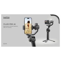 GoPro Fluid Pro AI Gimbal gimbal elektrický černá zabudovaná baterie, vč. brašny, pro chytré telefony a akční kamery, vč. držáku smartphonu Zatížitelný do
