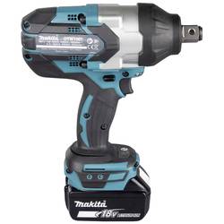 Makita DTW1001RTJ, DTW1001RTJ aku rázový utahovák, 1 050 Nm, 18 V, 5 Ah, Li-Ion, vč. 2x aku, vč. nabíječky, kufřík
