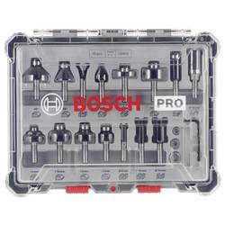 Sada fréz, 15 mm dřík, 8 ks Bosch Accessories 2607017472