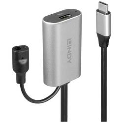 LINDY USB kabel USB 3.2 Gen1 USB-C ® zástrčka, USB-C ® zásuvka 5.00 m černá Aktivní se zesílením signálu 43271