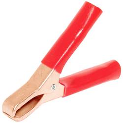 Mueller Electric BU-46A-2 Miniaturní klip na baterie měděná, červená Upínací rozsah max.: 29 mm Délka: 74 mm 1 ks Piece