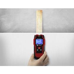 TOOLCRAFT detektor TO-9627699 Detekční hloubka (max.) 12 m Druh materiálu dřeva, železných kovů, neželezných kovů, kabely vedoucí napětí
