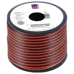 TRU COMPONENTS TC-9202508 reproduktorový kabel 2 x 2.5 mm² černočervená 100 m