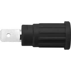 Schützinger SEPB 6453 Ni / SW bezpečnostní lisovaná zásuvka 4 mm zásuvka černá 1 ks Piece