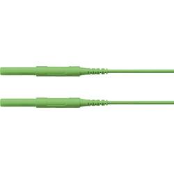 Schützinger bezpečnostní měřicí kabely zástrčka 4 mm zástrčka 4 mm 100.00 cm zelená 1 ks