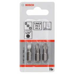 Bosch Accessories 2607001766 sada bitů PH 2, PZ 2 extra tvrdé D 6.3 3 ks