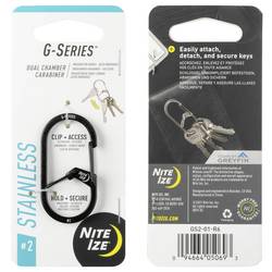 NITE Ize karabina na klíče NI-GS2-01-R6 G-Series #2 černá 1 ks