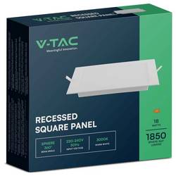 V-TAC 10486 VT-61018 LED panel, třída F (A - G), LED, 18 W, bílá
