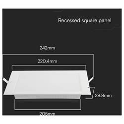 V-TAC 10486 VT-61018 LED panel, třída F (A - G), LED, 18 W, bílá