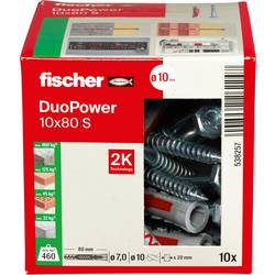 Fischer 538257 DUOPOWER 10x80 S LD 2komponentní hmoždinka 80 mm 10 mm 10 ks
