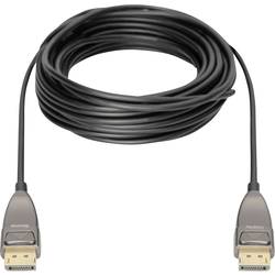 Digitus DisplayPort / optické vlákno kabel Konektor DisplayPort, Konektor DisplayPort 15.00 m černá AK-340107-150-S 8K UHD Kabel DisplayPort