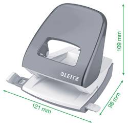 Leitz 50081026 kancelářská děrovačka červenobílá max. formát nastavení: DIN A4 30 listů (80 g/m²)