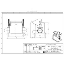 pouzdro Han® 6B-asg1-LB-16 09300061251 HARTING 1 ks Piece