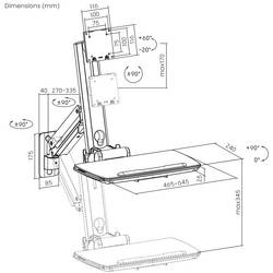 SpeaKa Professional držák na zeď pro monitor SP-MM-951 1 Displej: (s) 43,2 cm (17) - 124,5 cm (49) černá nastavitelná výška, nakláněcí, naklápěcí