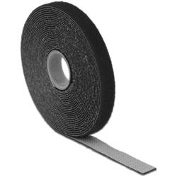 Delock DeLOCK - Klettverschluss - 5 m - Schwarz pásek se suchým zipem ke spojování háčková a flaušová část (d x š) 5 m x 13 mm černá 1 ks