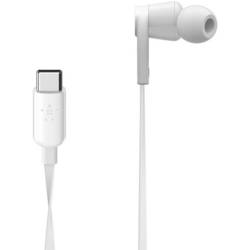 Belkin Rockstar špuntová sluchátka (In Ear) kabelová bílá