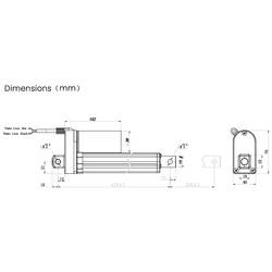 TRU COMPONENTS lineární servomotor TC24-300-150 TC-13492816 délka 300 mm Posuvná síla 150 N 24 V/DC 1 ks