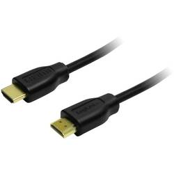 LogiLink HDMI kabel Zástrčka HDMI-A, Zástrčka HDMI-A 0.50 m černá CH0005 4K UHD HDMI kabel