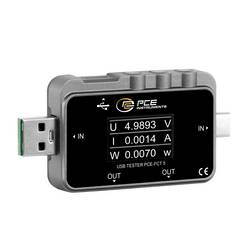 PCE Instruments PCE-FCT 5 digitální USB měřič proudu, vč. testeru napětí