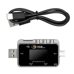 PCE Instruments PCE-FCT 5 digitální USB měřič proudu, vč. testeru napětí