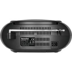 TechniSat DIGITRADIO 1990 0000/3952 rádio s CD, DAB+, FM, AUX, Bluetooth, CD, USB, s USB nabíječkou, funkce alarmu, černá