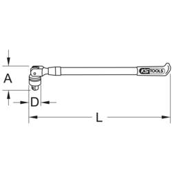 KS Tools 9181805 918.1805 ráčna 3/4