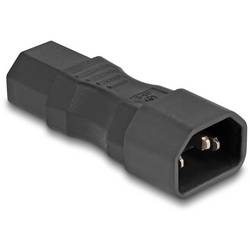 Delock 80467 síťový adaptér IEC C13 zásuvka 10 A - zástrčka C14 černá 0 mm 1 ks Bag