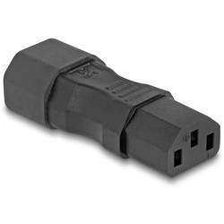 Delock 80467 síťový adaptér IEC C13 zásuvka 10 A - zástrčka C14 černá 0 mm 1 ks Bag