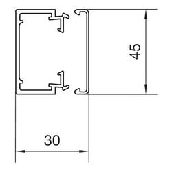 Hager LFH3004509016 kabelová lišta (d x š x v) 2000 x 45 x 30 mm 2 m bílá