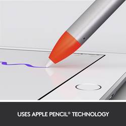 Logitech Crayon dotykové pero opakovaně nabíjecí, vyměnitelný hrot z uhlíkových vláken, s přesným psacím hrotem, Bluetooth , technologie Palm Blocking
